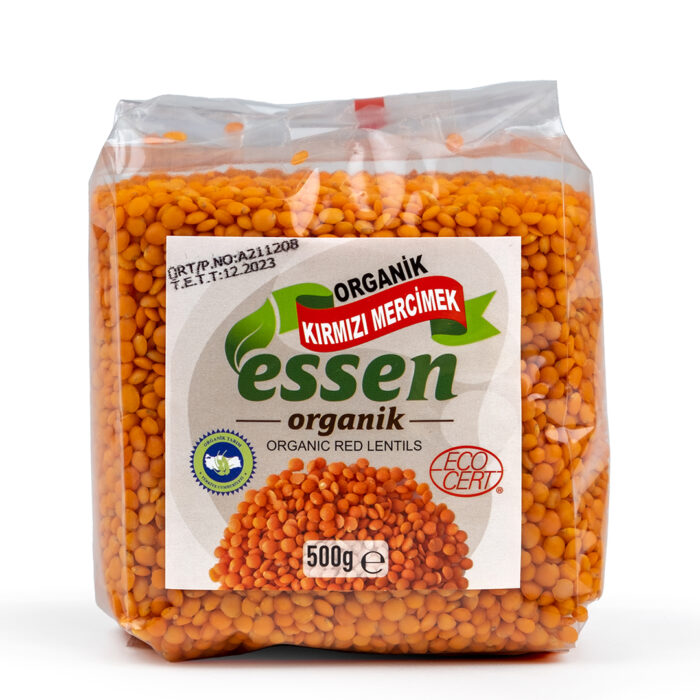 Organic Red Lentils 500 gr